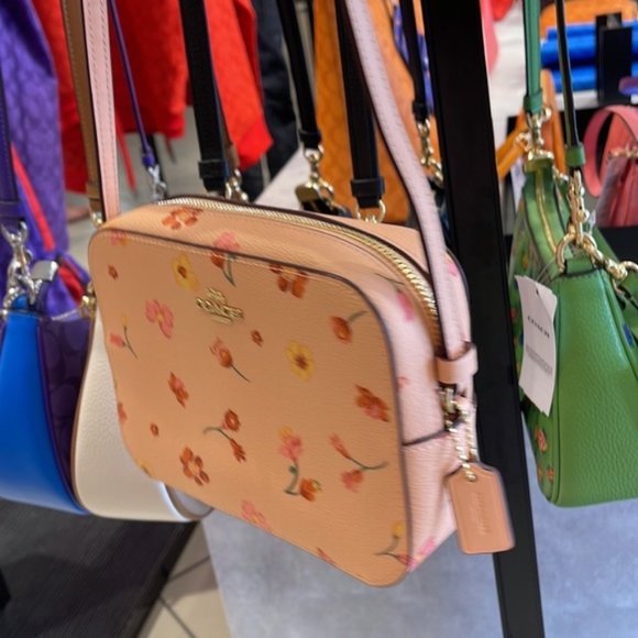 Coach c8699 Mini Camera Bag With Mystical Floral Print c8699 Faded Blush Multi - Picture 6 of 16